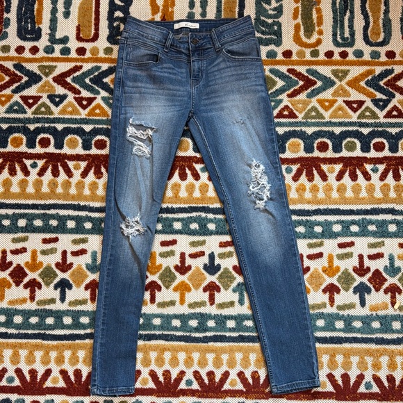 KanCan Denim - Stylish Blue Distressed Women's Jeans